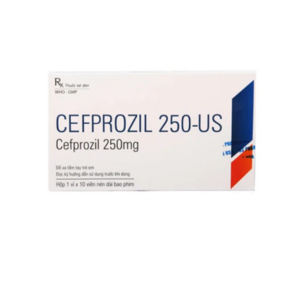 Cefprozil 250-US - Điều trị viêm tai giữa, viêm họng, viêm amidan