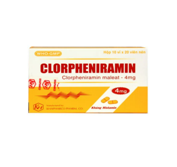 Clorpheniramin - Điều trị viêm mũi dị ứng
