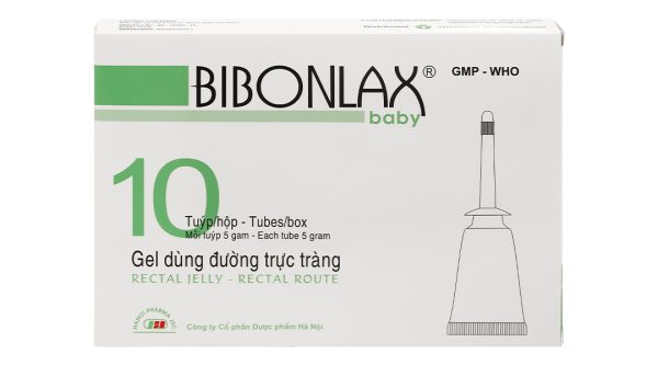 Gel bơm trực tràng Bibonlax Baby trị táo bón