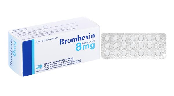 Bromhexin F.T Pharma 8mg tan đàm trong bệnh lý hô hấp