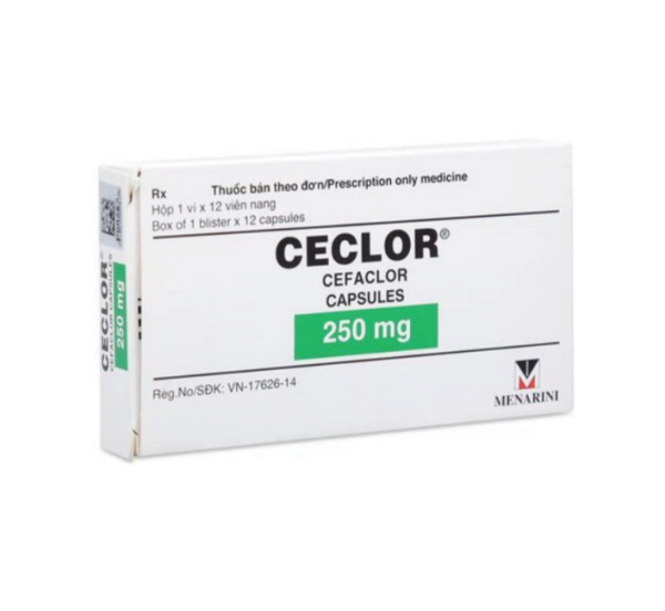 Ceclor 250mg - Điều trị viêm tai giữa, nhiễm trùng đường hô hấp dưới hoặc trên, nhiễm trùng tiết niệu