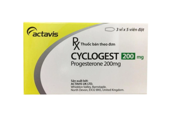 CYCLOGEST 200mg - Điều trị các hội chứng tiền kinh, trầm cảm