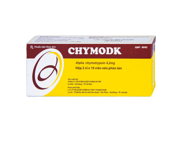 Chymodk 2,4mg - Điều trị phù nề sau chấn thương, phẩu thuật, bỏng