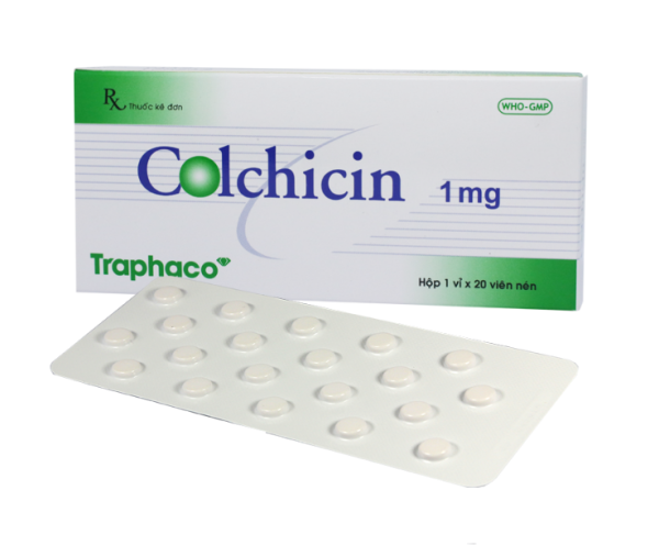 Colchicin 1mg - Điều trị dài ngày bệnh gút, viêm khớp