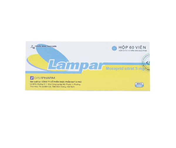 Lampar 5mg - Điều trị các triệu chứng dạ dày - ruột