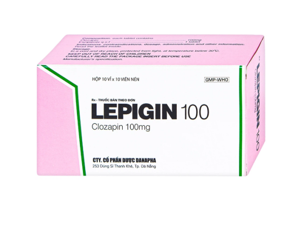 Lepigin 100 Danapha - Điều trị tâm thần phân liệt