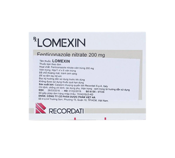Lomexin 200mg - Điều trị nhiễm nấm candida âm hộ