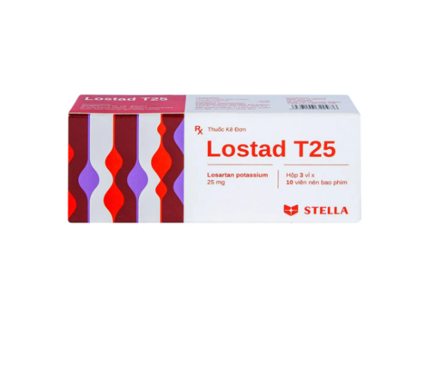 Lostad T25 - Điều trị cao huyết áp, suy tim