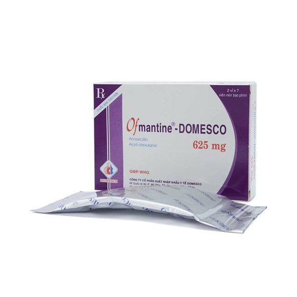 Thuốc Ofmantine Domesco 625mg - Điều trị các bệnh nhiễm khuẩn