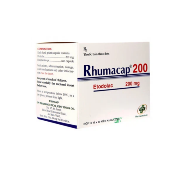 Rhumacap 200 - Điều trị viêm khớp dạng thấp