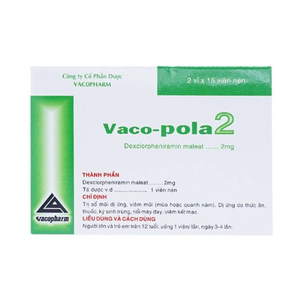 Thuốc Vaco Pola 2 - Điều trị sổ mũi dị ứng, viêm mũi