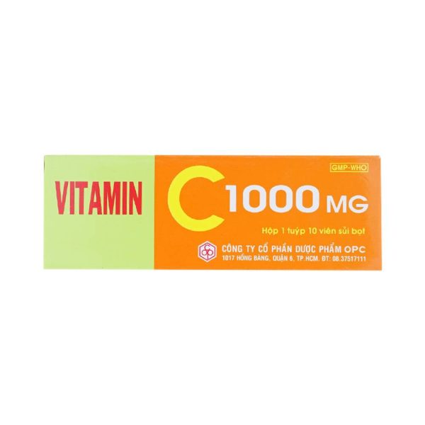 Vitamin C 1000 OPC -  Điều trị bệnh Scorbut và các chứng chảy máu do thiếu Vitamin C