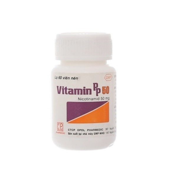 Vitamin PP 50 Pharmedic - Trị thiếu nicotinamide