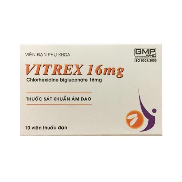 Viên Đặt Âm Đạo Vitrex 16Mg Sao Kim Sát - Khuẩn Âm Đạo