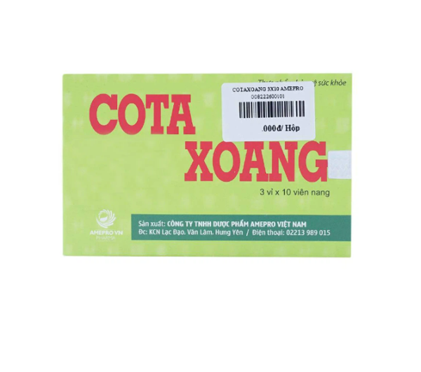 Cota Xoang - Hỗ trợ giảm viêm xoang, viêm mũi dị ứng