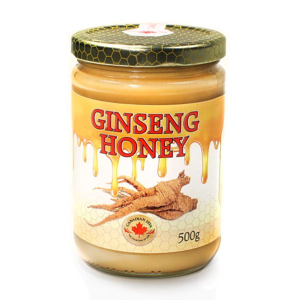 Canadian Vita Ginseng Honey - Natural Sweetener - Creamy Blend - Perfect for Toast, Smoothies, and Tea