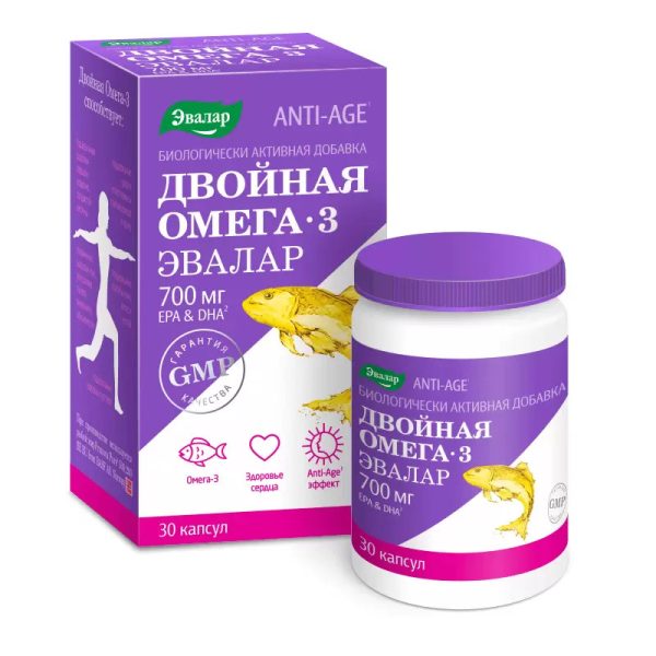 Evalar Anti-Age Double Omega 3 700mg