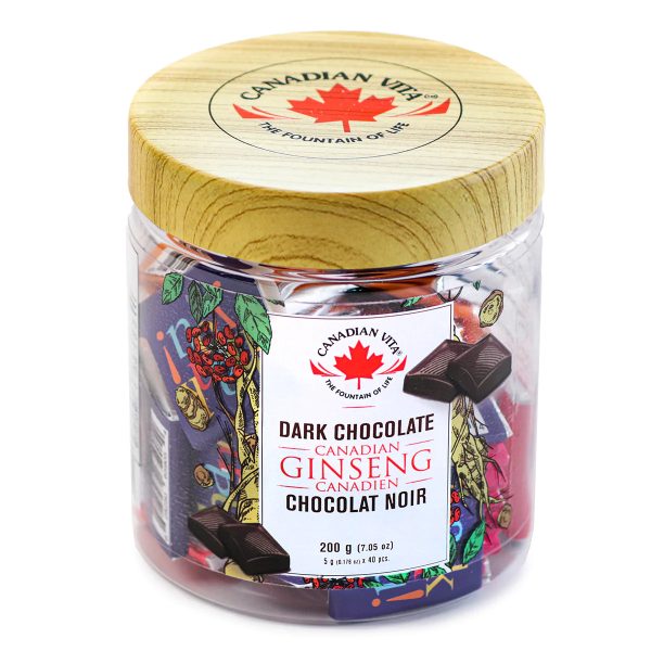 Canadian Vita Ginseng Dark Chocolate - Fall In Love With the Bittersweet Taste of Canada's Ginseng Chocolate