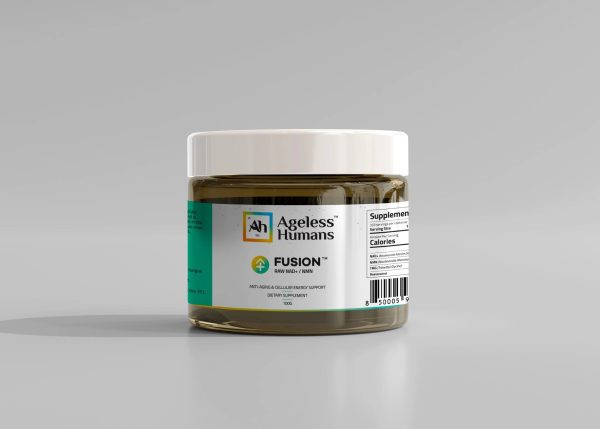 Fusion® bột tan dưới lưỡi kết hợp NAD+ (Nicotinamide Adenine Dinucleotide) và NMN (Nicotinamide Mononucleotide).